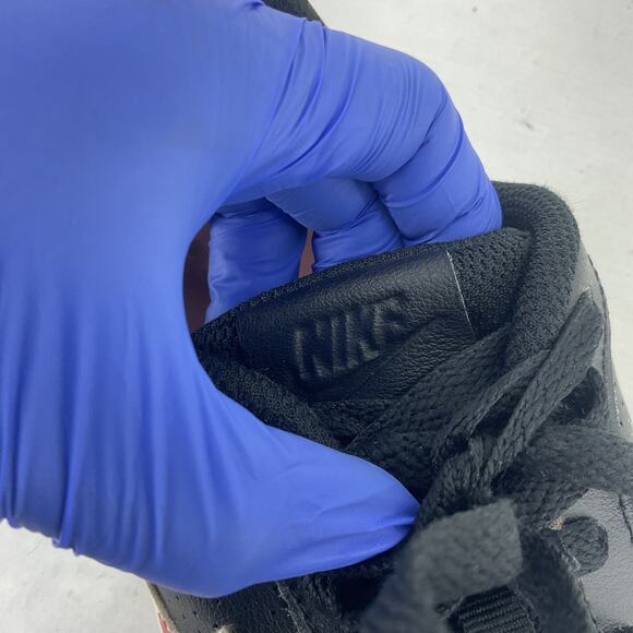 Nike Court Borough AF1 Floral Girls Black Sneakers Size 7Y Preowned - Picture 6 of 8